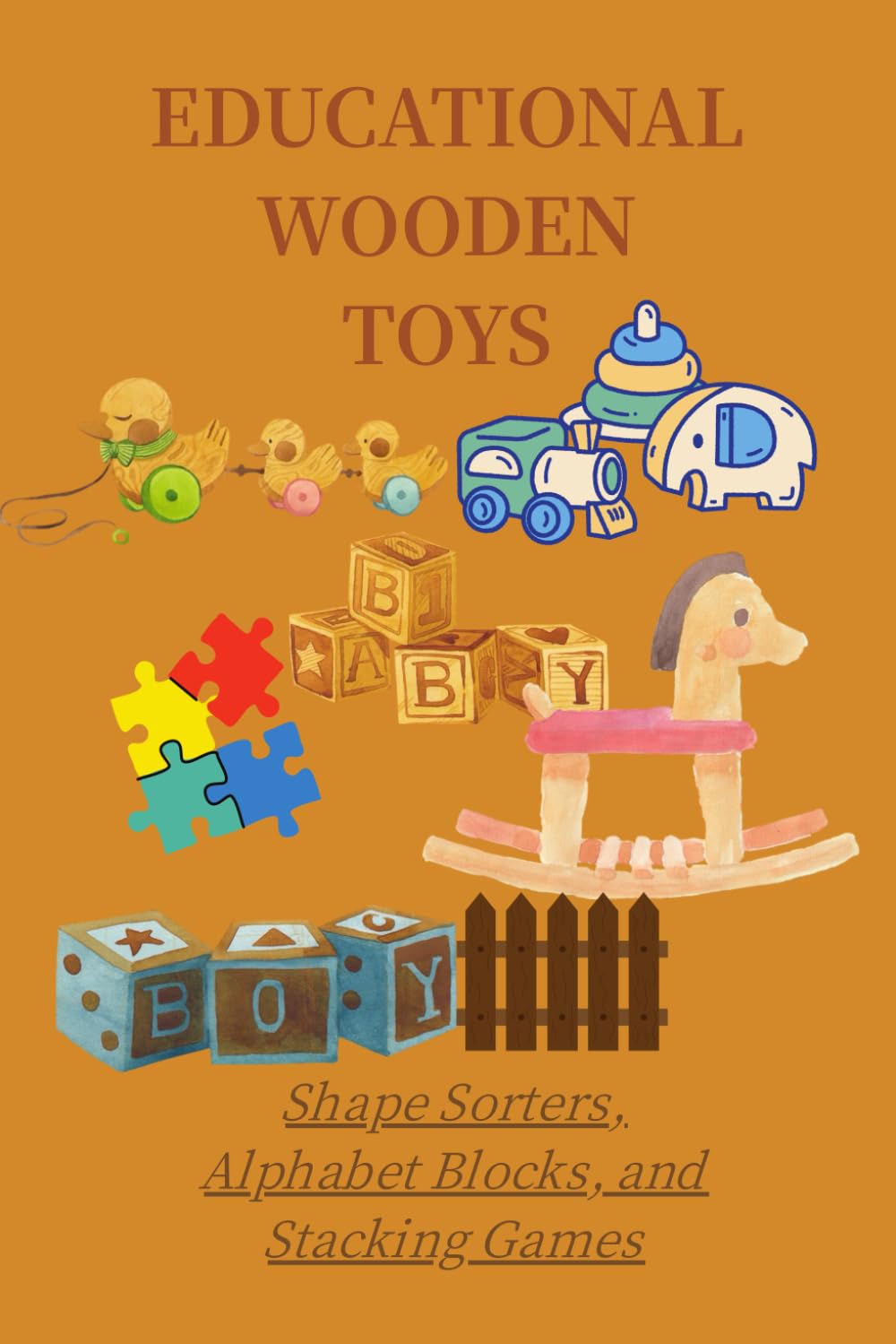 EDUCATIONAL WOODEN TOYS: Shape Sorters, Alphabet Blocks, and Stacking Games