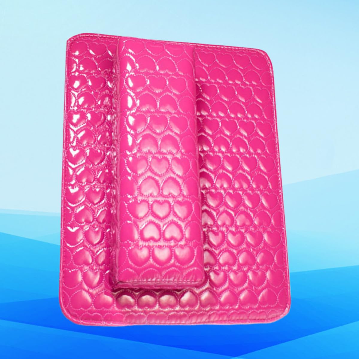 Manicure Hand Rest Cushion with Heart Pattern, Pu and Sponge Material Comfortable Hand Support for Nail Art and Polish Professionals
