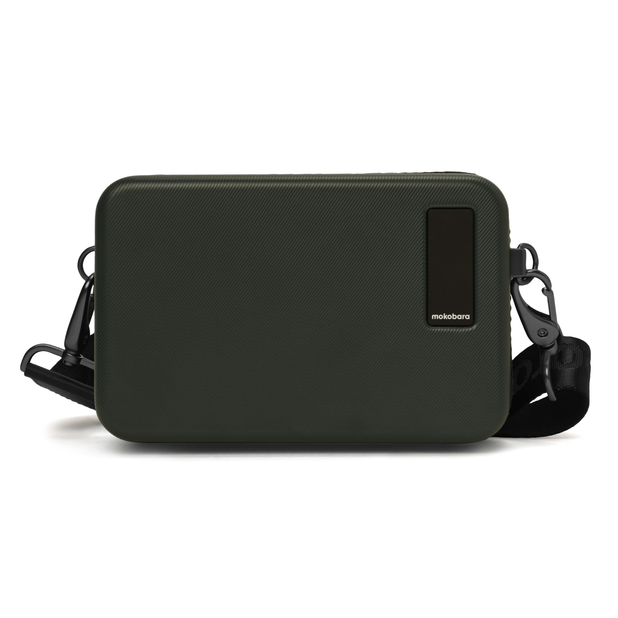 MOKOBARA Moko Mini Hard Shell Sling Bag | Lightweight Polycarbonate Crossbody & Travel Organizer Case | Fits Phone, Wallet & Daily Essentials | Seaweed Green | Green