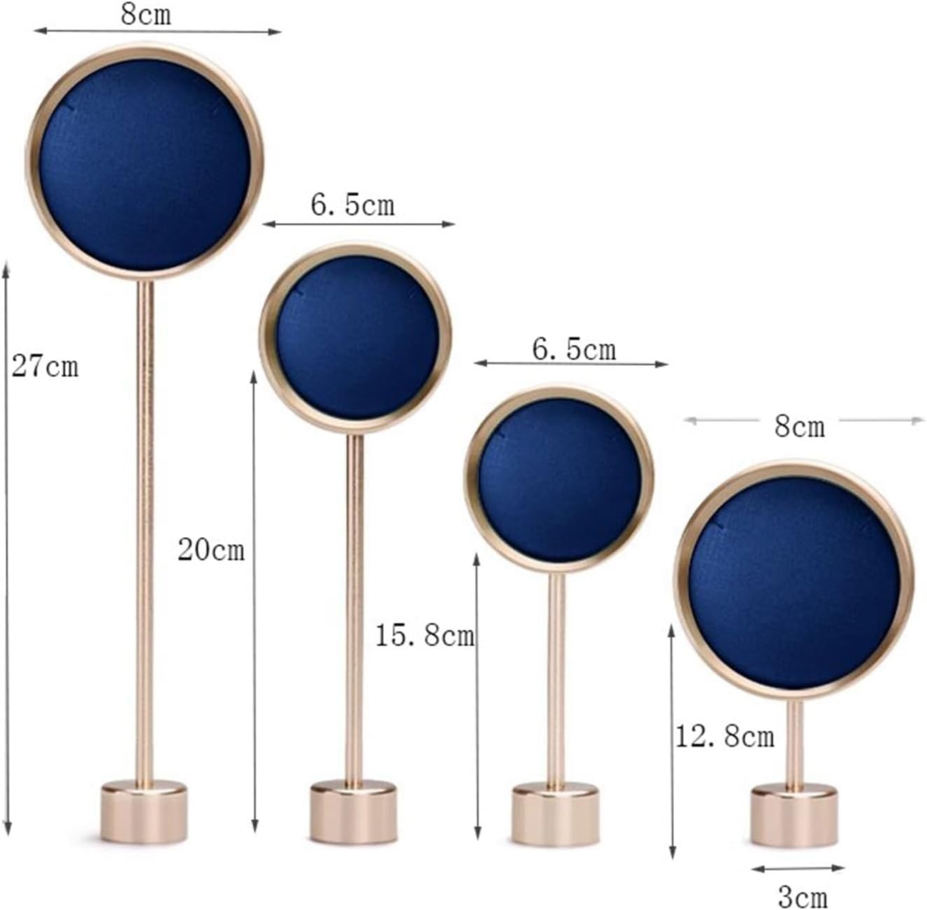 Jewelry Organizer Stand for Earrings, Jewelry Display Set of 4, Metal Jewelry Display Stand, Necklace Display Stand for Sopor Jewelry Boutique Photography
