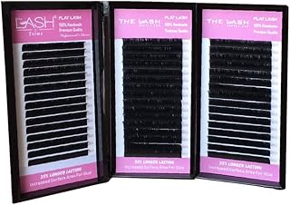 THE LASH SUPPLY Ellipse Flat Eyelash Extension Professional Supplies, C/D Curl, 0.20 Thickness, Fake Ellipse Flat Eye Lashes, Soft and Lightweight Lashes Mixed and Mixed Length Pack