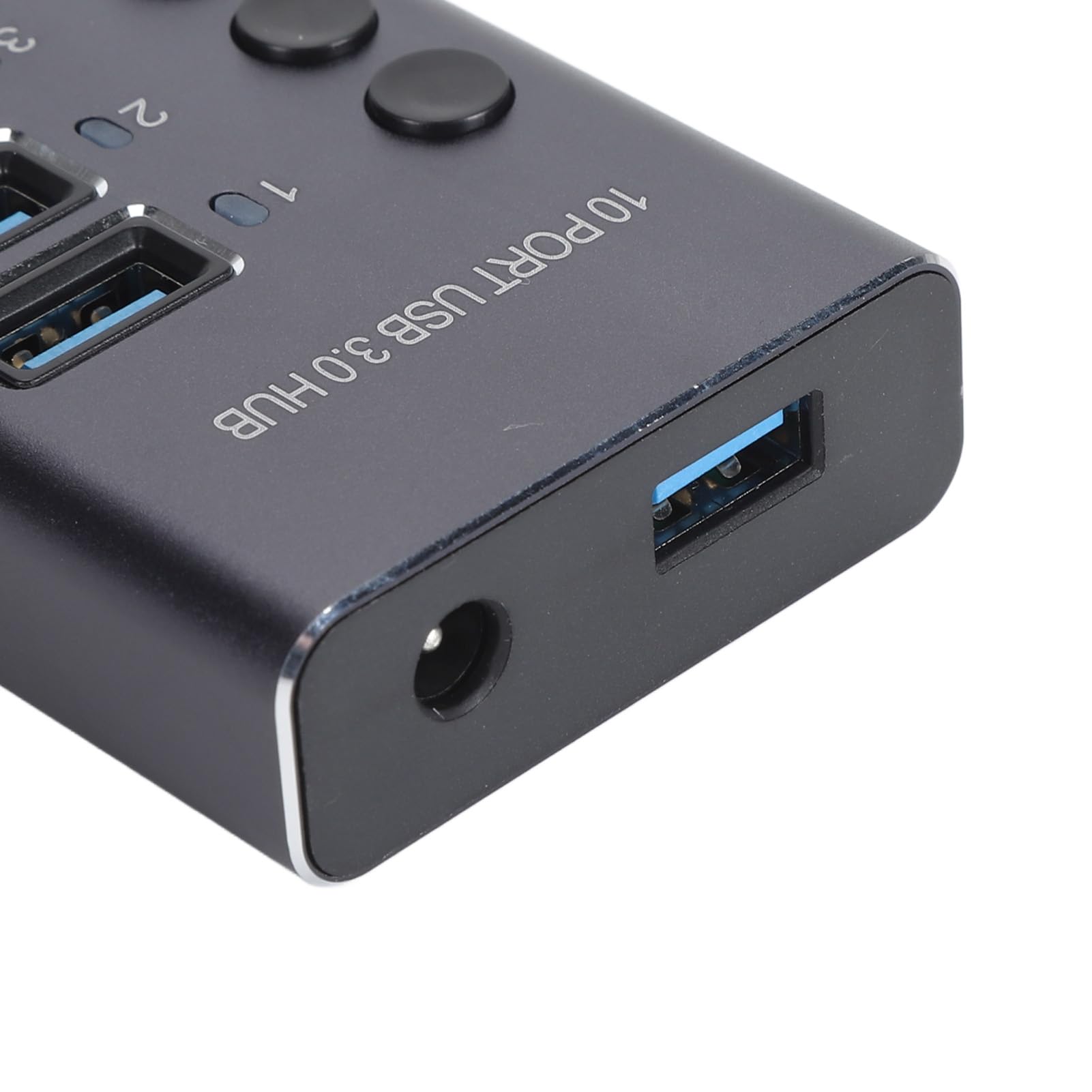 LICAEVEY Hub Dati USB 3.0, Splitter USB a 10 Porte (Spina europea) | Interruttori individuali, alimentatore da 60 W per console di gioco per PC desktop portatile