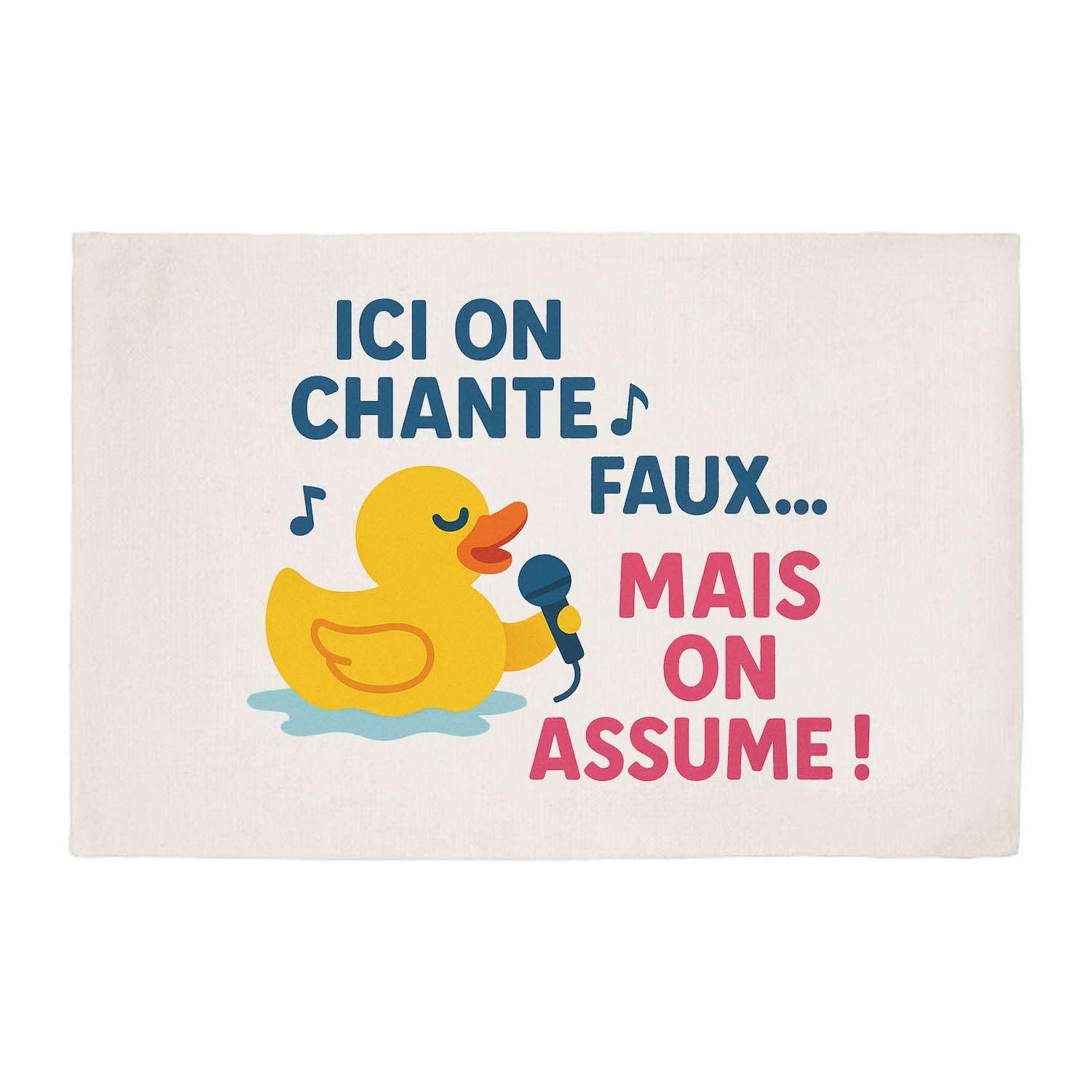 Tapis de bain humour 50x70 cm idéal pour égayer vos matins en chanson