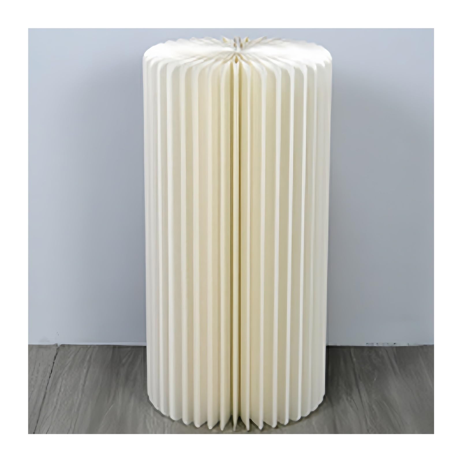 YTBHSHXZ plinth， Cardboard Columns Pedestal Stand, Foldable Paper Flower , Display Column With Acrylic Lid(11.8in,23.62in)