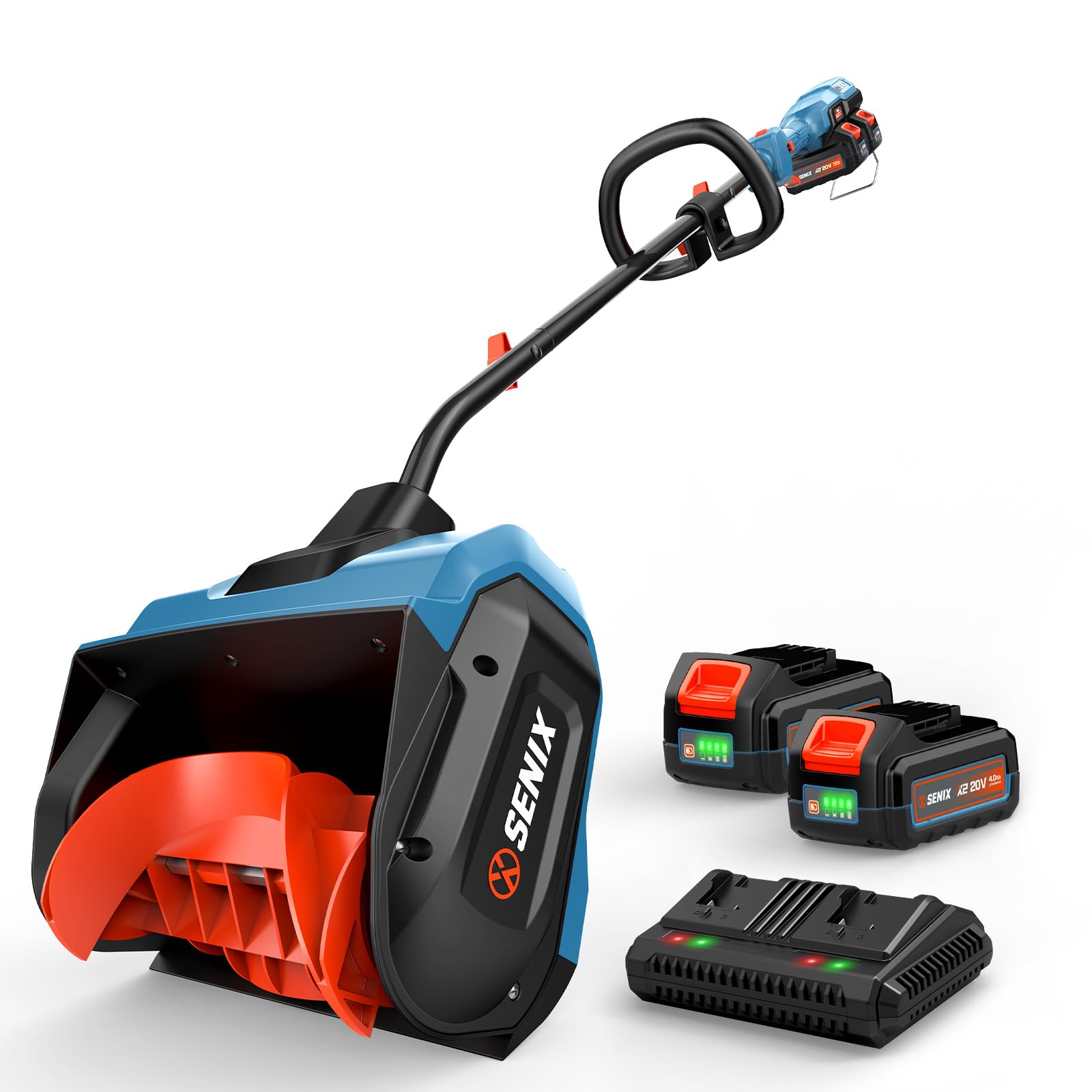 SENIX 40V snow shovel in blue