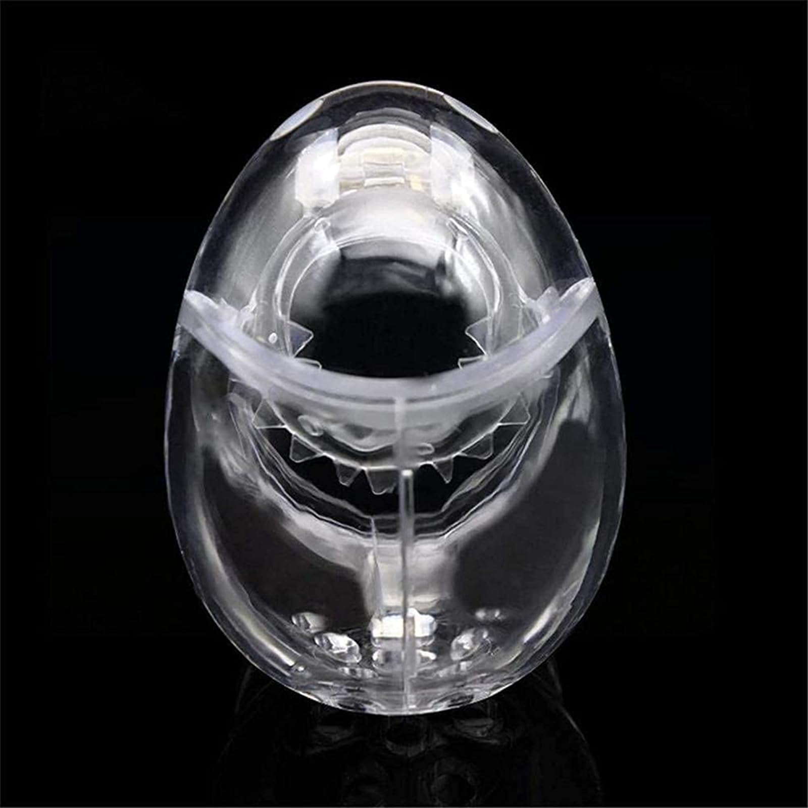 Chastity Belt for Men Plastic Transparent Penis Cage Chastity Cage with Anti-Off Ring Penis Testicle Full Bondage Cock Cage Penis Bridle Chastity Man,48mm