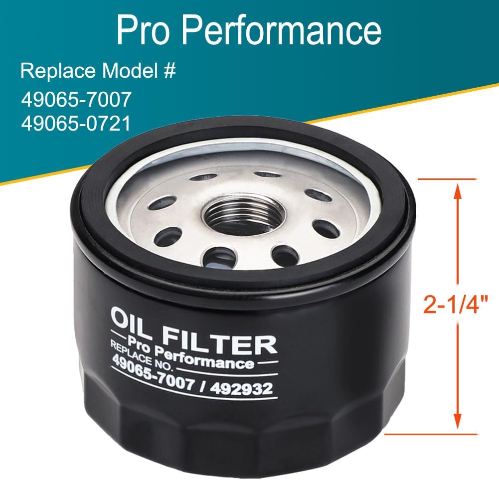 FR691V Tune Up Kit for Kawasaki FR651V FR730V FS481V FS541V FS600V FS651V FS691V FS730V Engine Lawn Mower, Replace FR691V Oil Filter 49065-7007 Air Filter 11013-0752