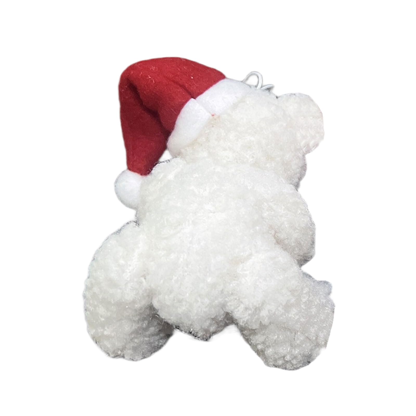 carotoe Holiday Plush Bear Pendant Desktop & Hanging Decor for Christmas Tree, Indoor Outdoor Party Festive Ornaments Christmas Tree Decoration Plush Bear Pendant