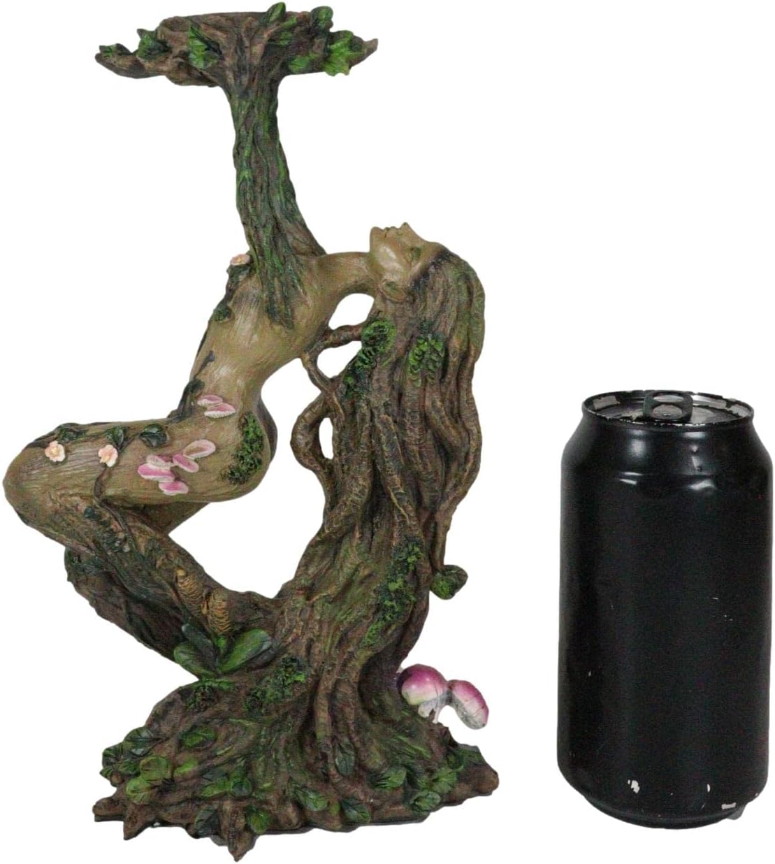 Ebros Gift Whispering Forest Celtic Greenman Tree Woman Gaia Dryad Ent Native Earth Goddess Votive Tea Light Candle Holder Figurine Tree of Life Mystical Creature Being Flora and Fauna