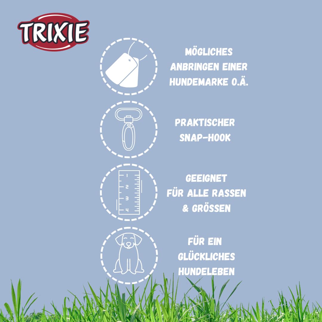 TRIXIE extension leash CityStyle L-XL, 78.74 inches / 0.79 inches in sage PVC leash for dogs 3-way adjustable, non-slip - Image 3