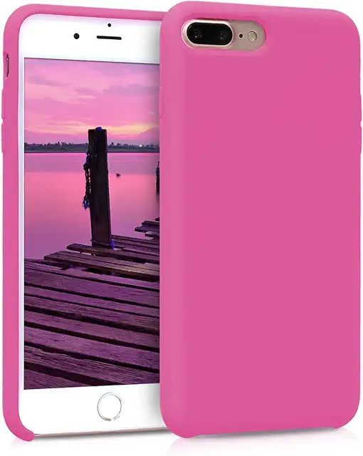 Custodia Cover per Apple iPhone 7 Plus/8 Plus in Silicone TPU Gommato Rosso Carminio
