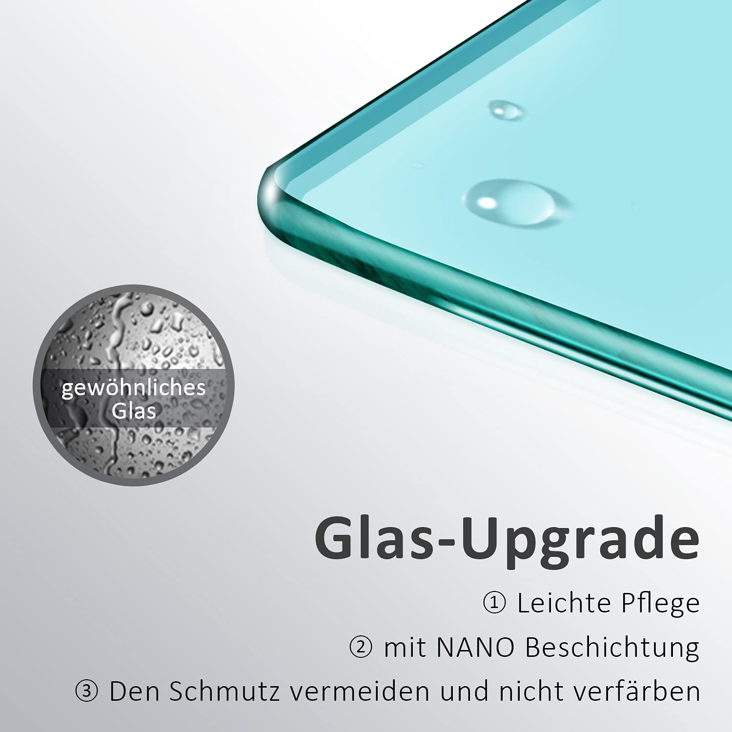 SONNI Duschkabine 80x120 cm Eckeinstieg 195cm Höhe mit Pendeltüren aus 6 mm NANO-Glas Duschkabine Scharniertür Duschabtrennung Eckeinstieg