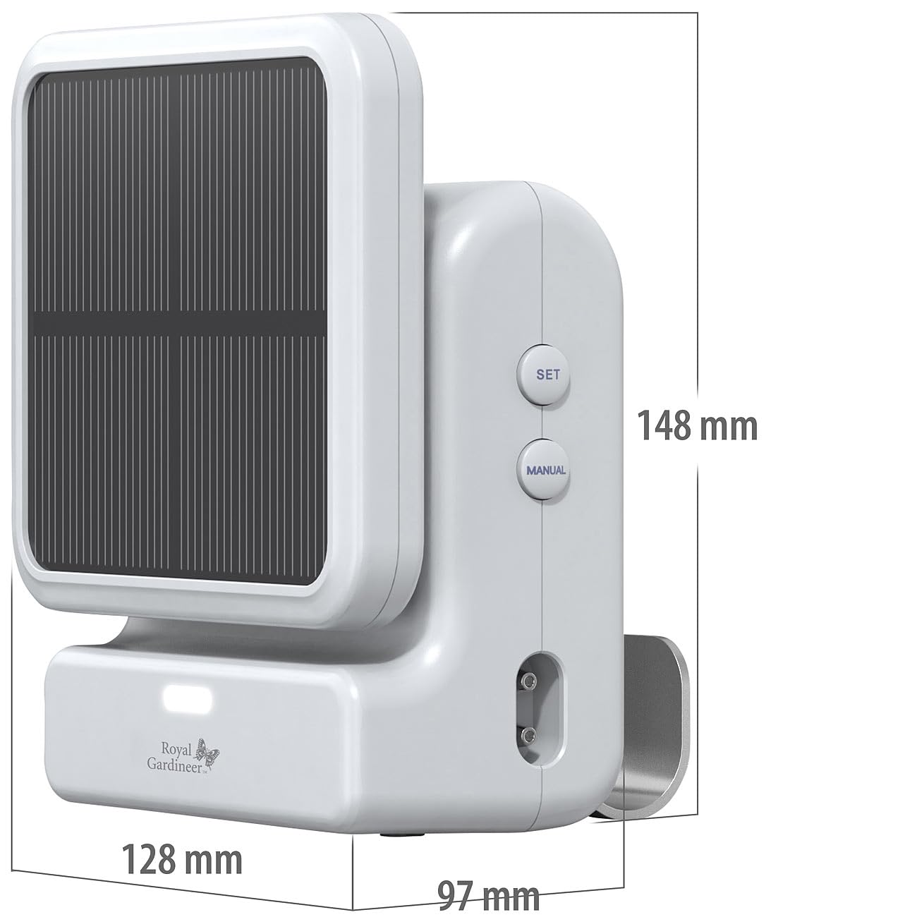 Royal Gardineer Wasserpumpe für Pflanzen: 2er-Set Smartes WLAN-Solar-Bewässerungssystem, Pumpe, 30 l/Std., App (Gartenbewässerungssysteme, Topfpflanzen Bewässerungsysteme)