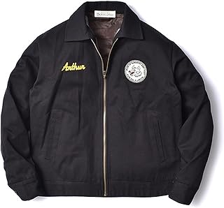 [モートガレージ] ドリズラージャケット スイングトップ メンズ （ ブルゾン・アメカジ・刺繍 ワッペン・着丈 短い・春 秋 ）