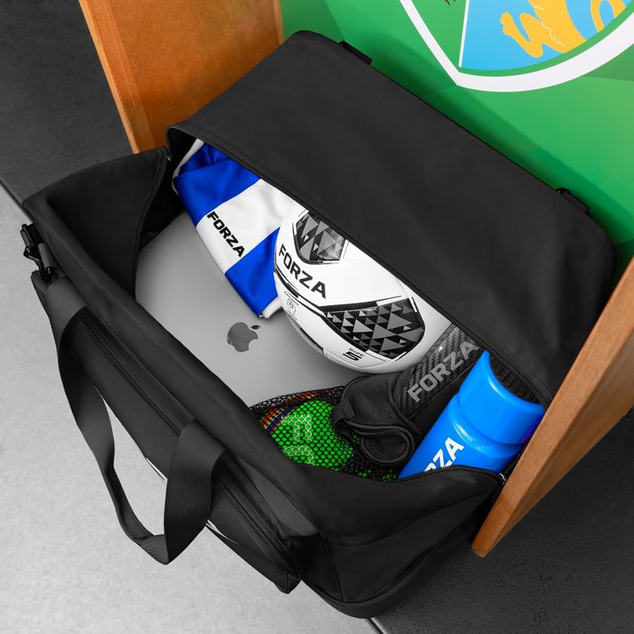FORZA Players Holdall Kit Bag – 55L Durable Sports Duffel with Reinforced Boot Compartment, Shoulder Strap & Zippered Pockets for Training, Matchday & Travel