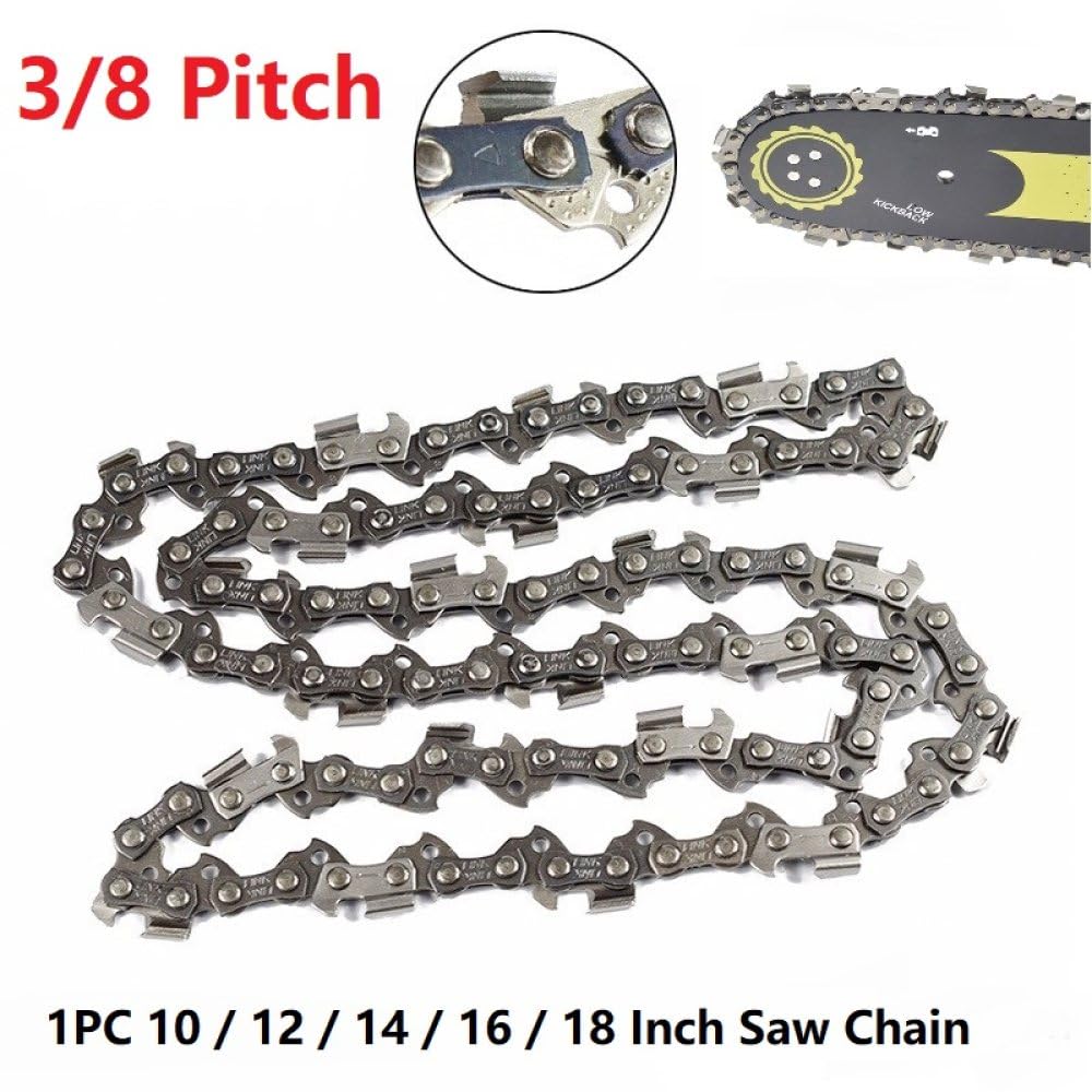Catena for motosega in lega | Catena for motosega passo 3/8 for barre da 10-18 pollici 40-64 maglie di trasmissione(18 Inch 64 Dl)