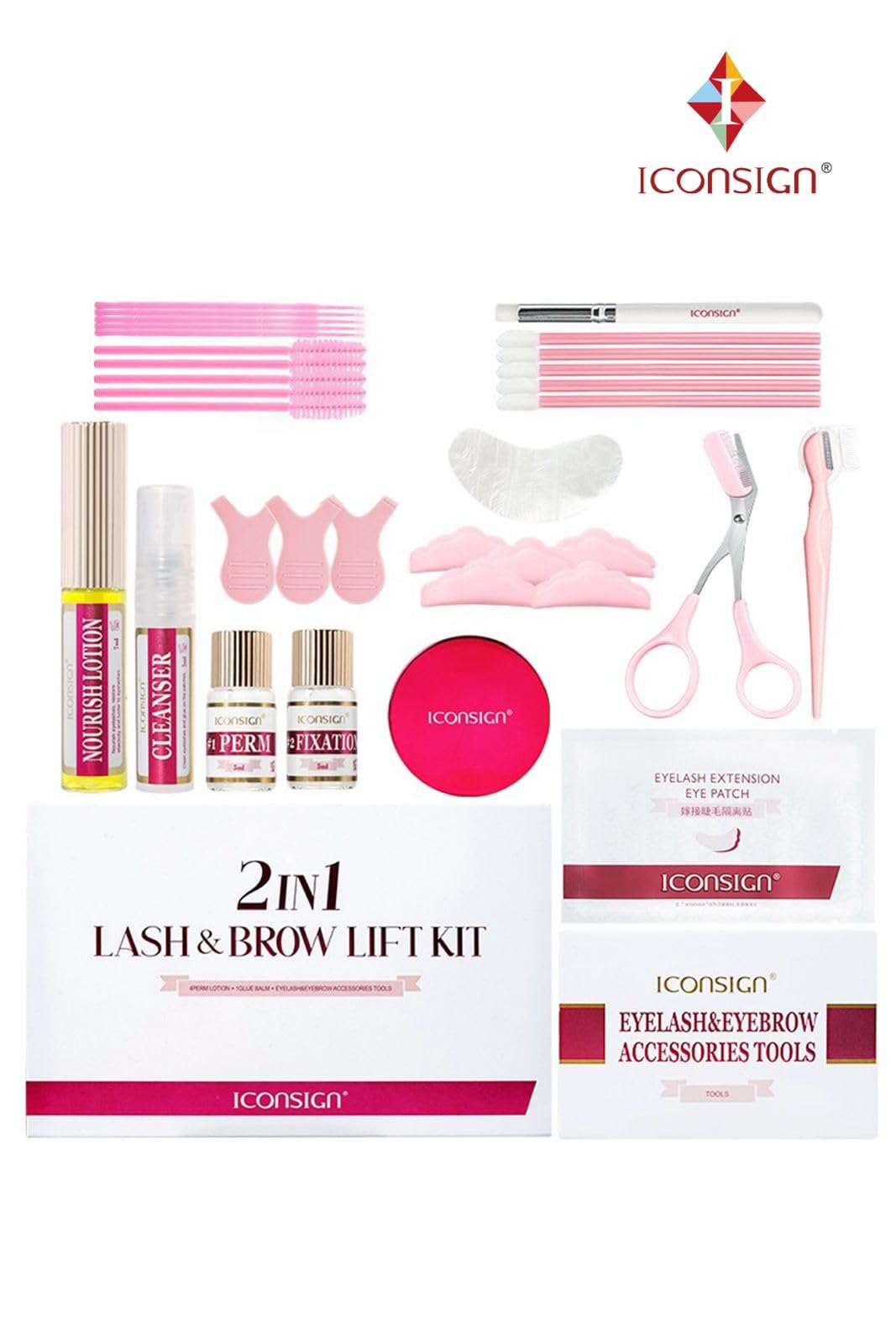 Venzen Iconsign 2in1 Yeni Lash Lift,kirpik Lifting,perma Ve Kaş Laminasyon Seti(BÜYÜK SET)(YENİ BALM YAPIŞTIRICILI)