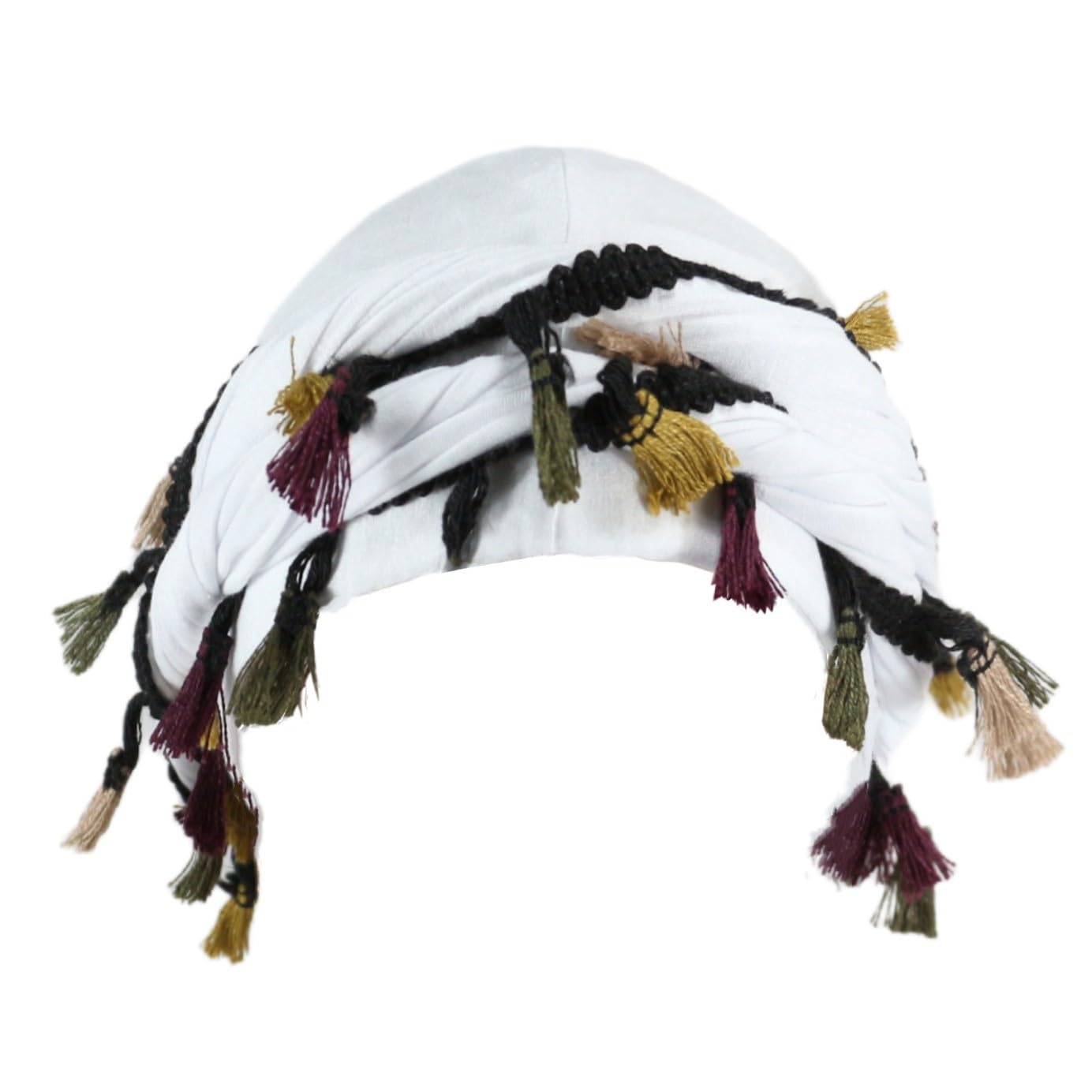 Gturytr Turban for Men Vintage Twist Head Wraps Durag Satin Lined Halo Turban for Women Modal and Satin Scarf Tie