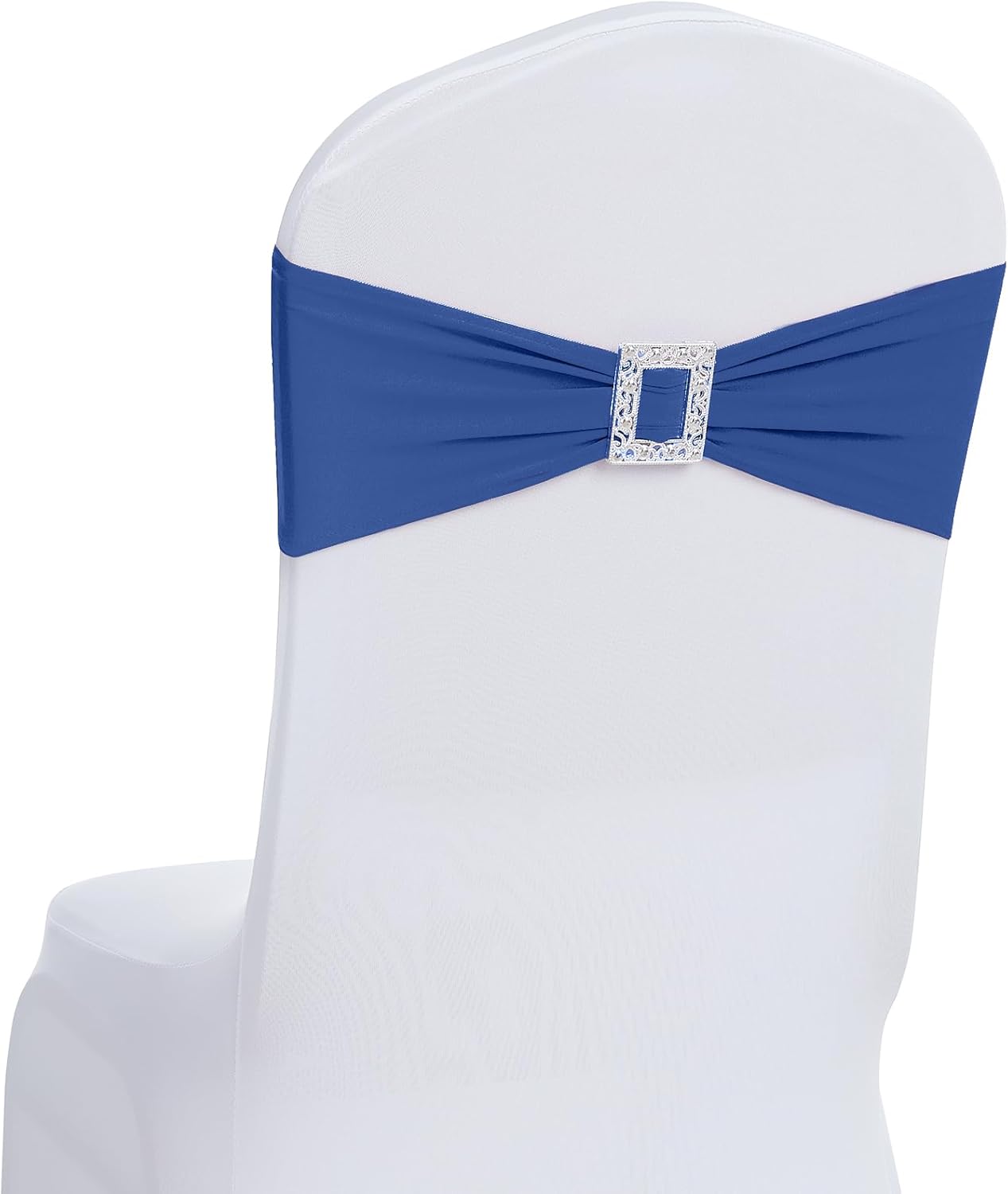 Joccun 60 PCS Spandex Chair Sashes Bows Stretch Chair Cover