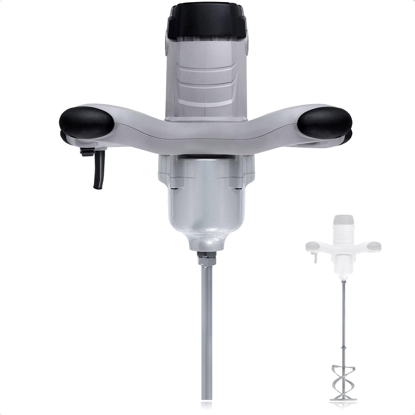 Werku WK401710, Mezclador Pintura-Mortero, Calidad Profesional, Mezclado 100 Kg, Potencia 1800 W, Incluye Varilla Mezcladora