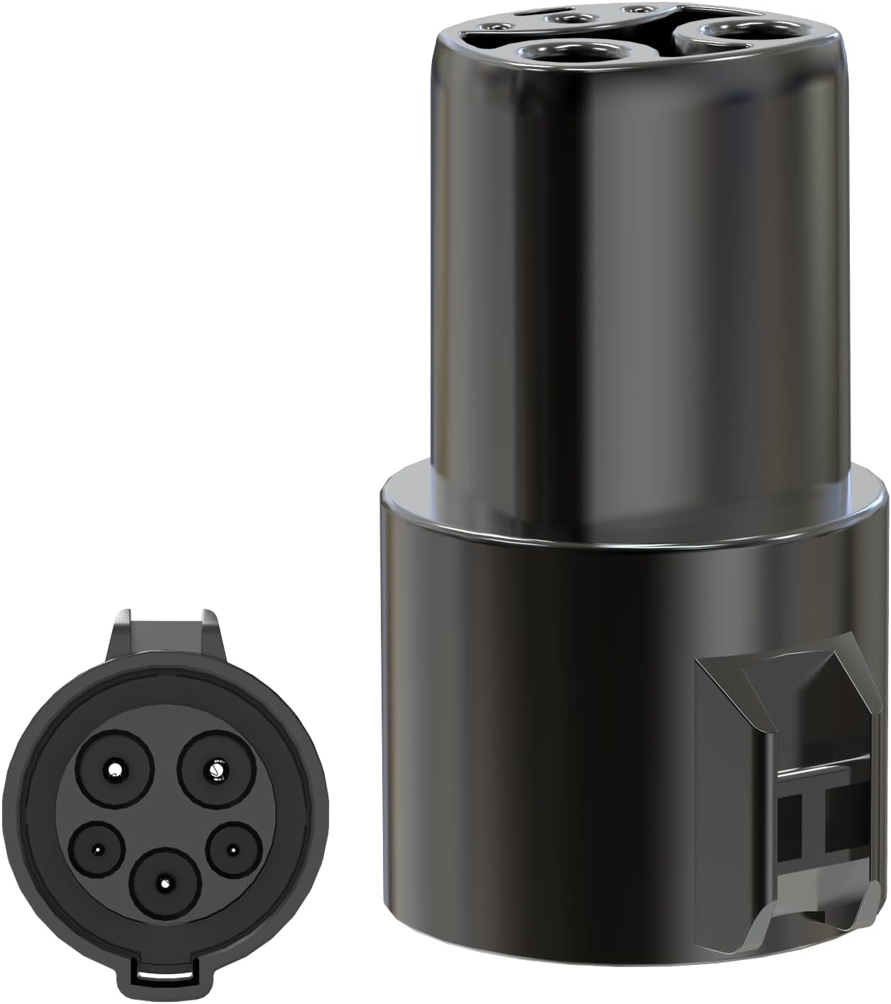 2025 Upgraded Tesla to J1772 Adapter[Only to J1772],Max 60A 250V Converter Compatible with Tesla Wall/Mobile/Destination Chargers,Tesla Charger Adapter with Press-Safety-Lock,White