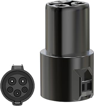 J1772 to Tesla Adapter, Max 80A 240V, Compatible with Model 3/S/X/Y, Supports Level 1 & 2 AC Charging, Works with J1772 Connectors [for Tesla Vehicles Only]