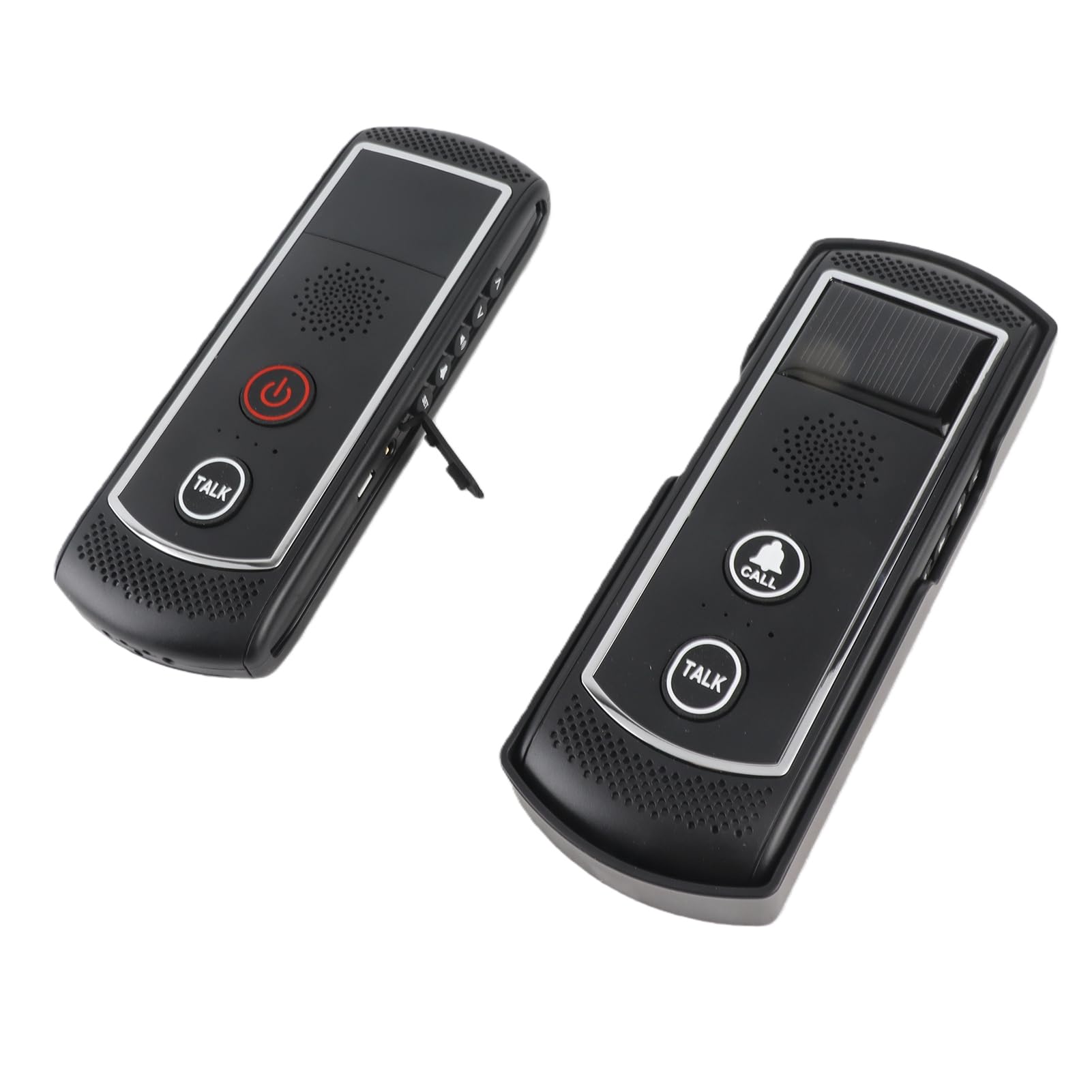 Solaire sans Fil, Sonnette de Porte, Longue Distance de 2000m, pour une Couverture Plus Large, alimenté par Batterie Solaire, 16 Canaux, 3 Niveaux de Volume, IP44