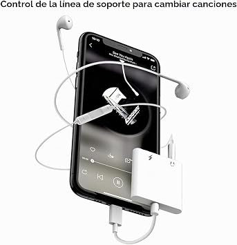 [MFi Certified] Headphone Adapter for iPhone 2 in 1 HiFi Adapter Lightning to Jack 3.5 with Charging Port, Helmets Auxiliary Audio Cable Jack Accessories for iPhone 14/13/12/11/XS/X/8