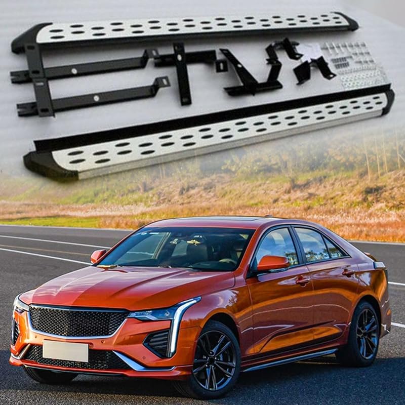Fixed 2PCS Running Board fits Cadillac XT4 2019-2025 Side Step Protect Bar Pedal Nerf Bars Accessories w/Brackets