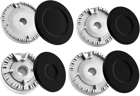 Amazon.com: Gas Stove Burner Caps Set Universal,Burner Gas Cooker Hat ...
