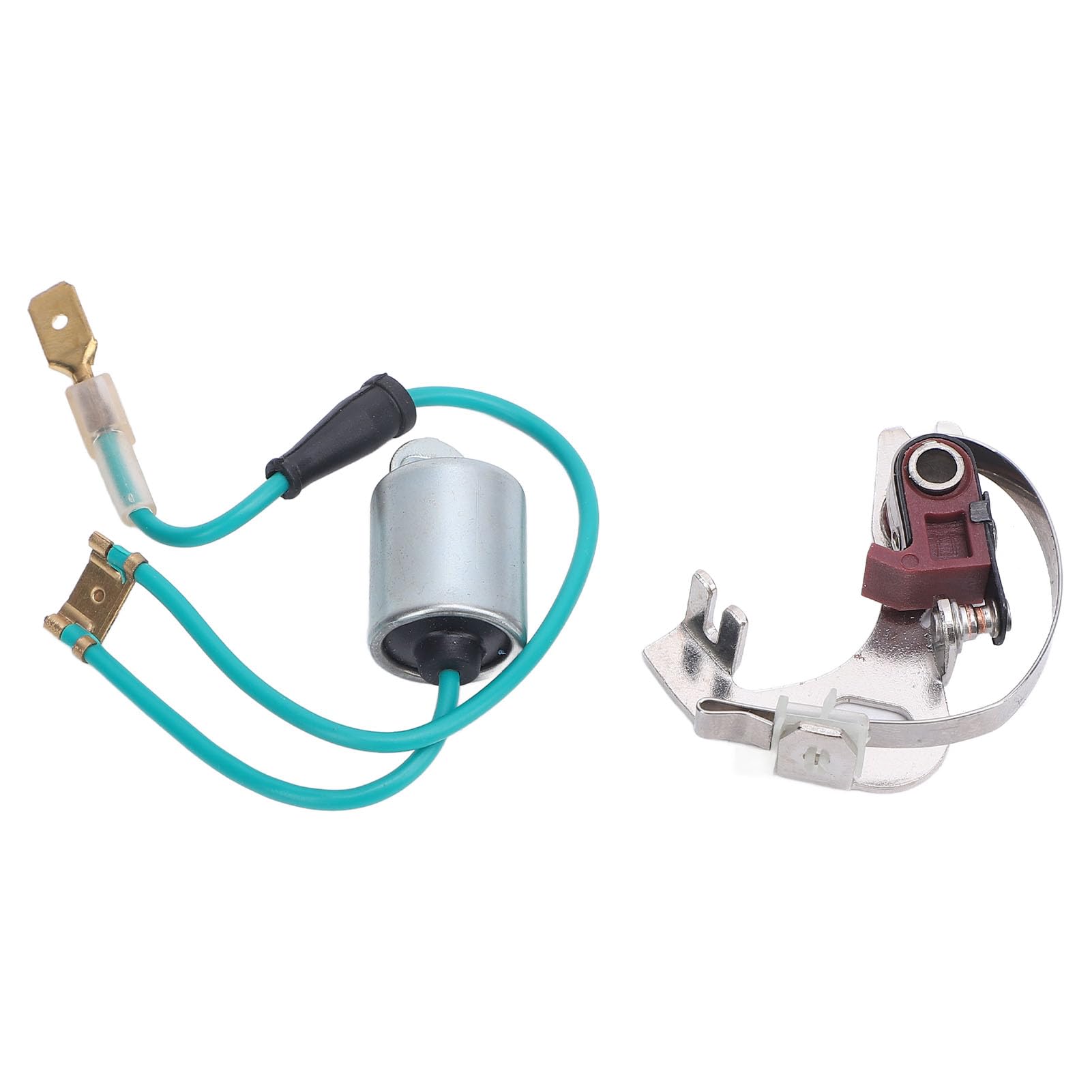 RiToEasysports Set Punti Distributore e Set Condensatore Punti Distributore Accensione in Metallo per Cilindri 43D 45D 4 6 per la Sostituzione e la Messa a Punto di Routine dei Proprietari di Auto