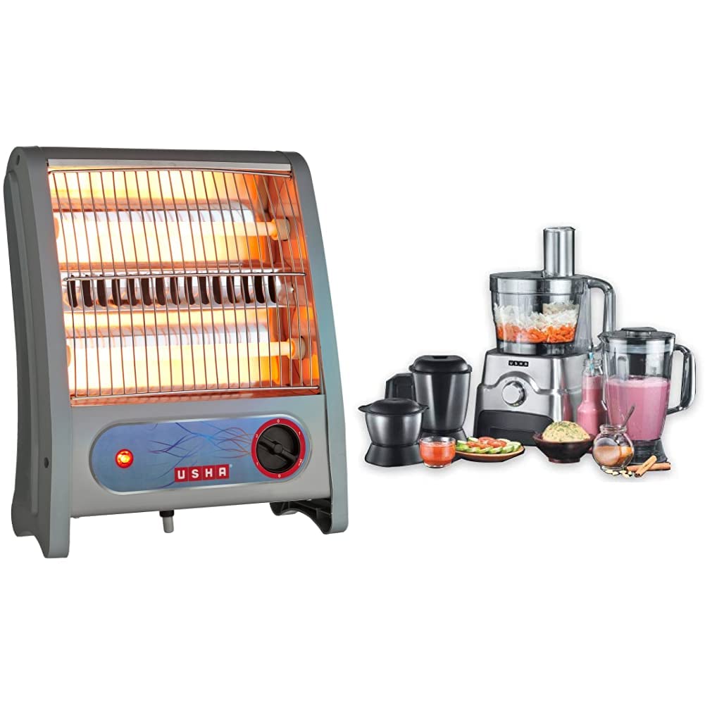 Usha Quartz Room Heater (3002) 800Watt with Overheating Protection
