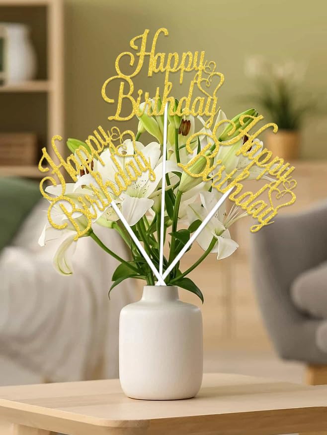 Bâtons de centre de table d'anniversaire : la solution déco dorée pour sublimer vos buffets