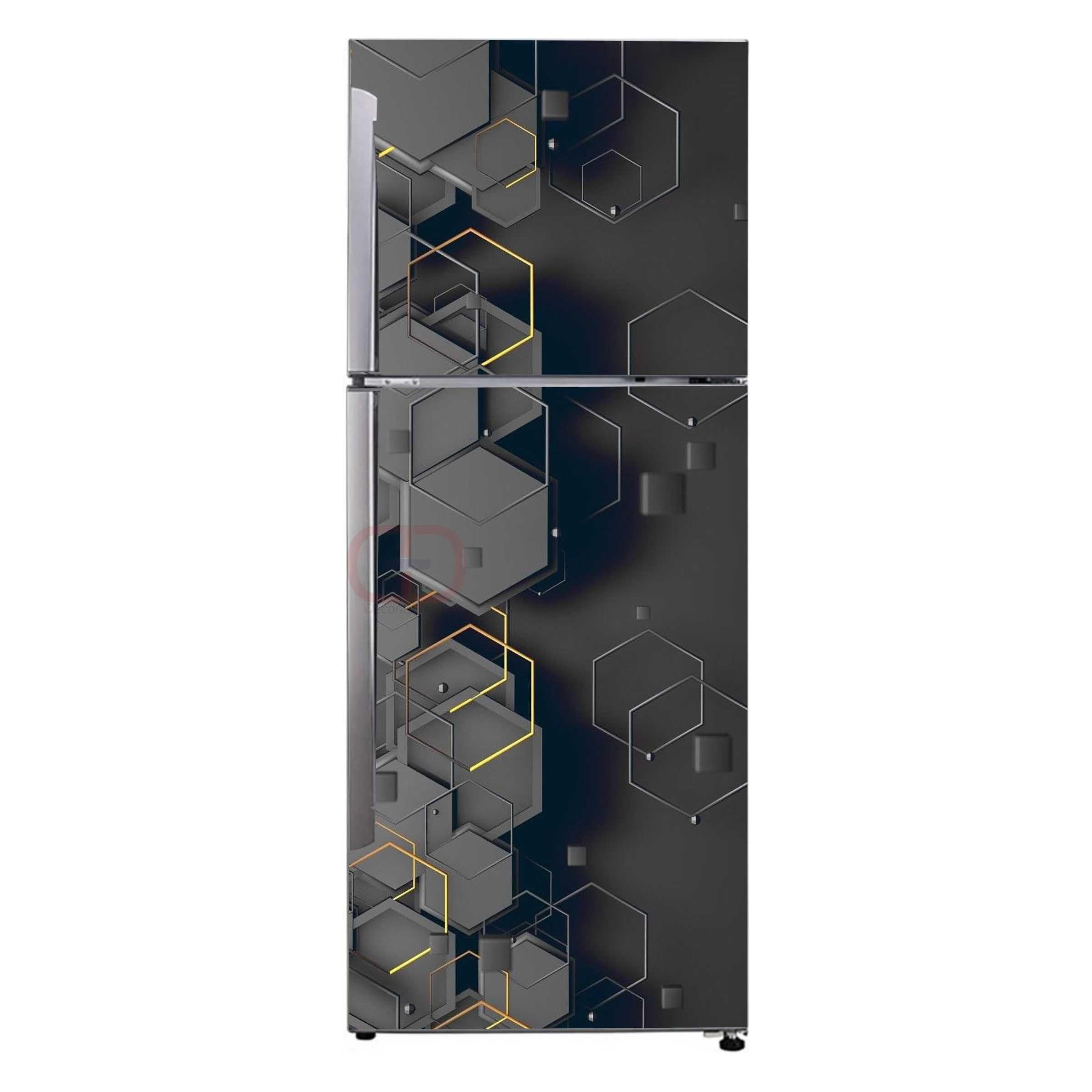 - Decor plus decal Fridge Sticker Decorative Refrigerator Door Wallpaper self Adhesive Vinyl Fridge wrap Decorative Wall Sticker (PVC Vinyl Multicolor) 60x152 cm