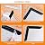 ActFun 8 pcs Rug Tape, Non Slip Reusable Washable Rug Grippers for Area Rugs, Floor Mats, Hardwood Floors, Tile Floors, Linoleum, Carpets, Black (not Applicable to Rubber or Silicone Carpet and Rugs)