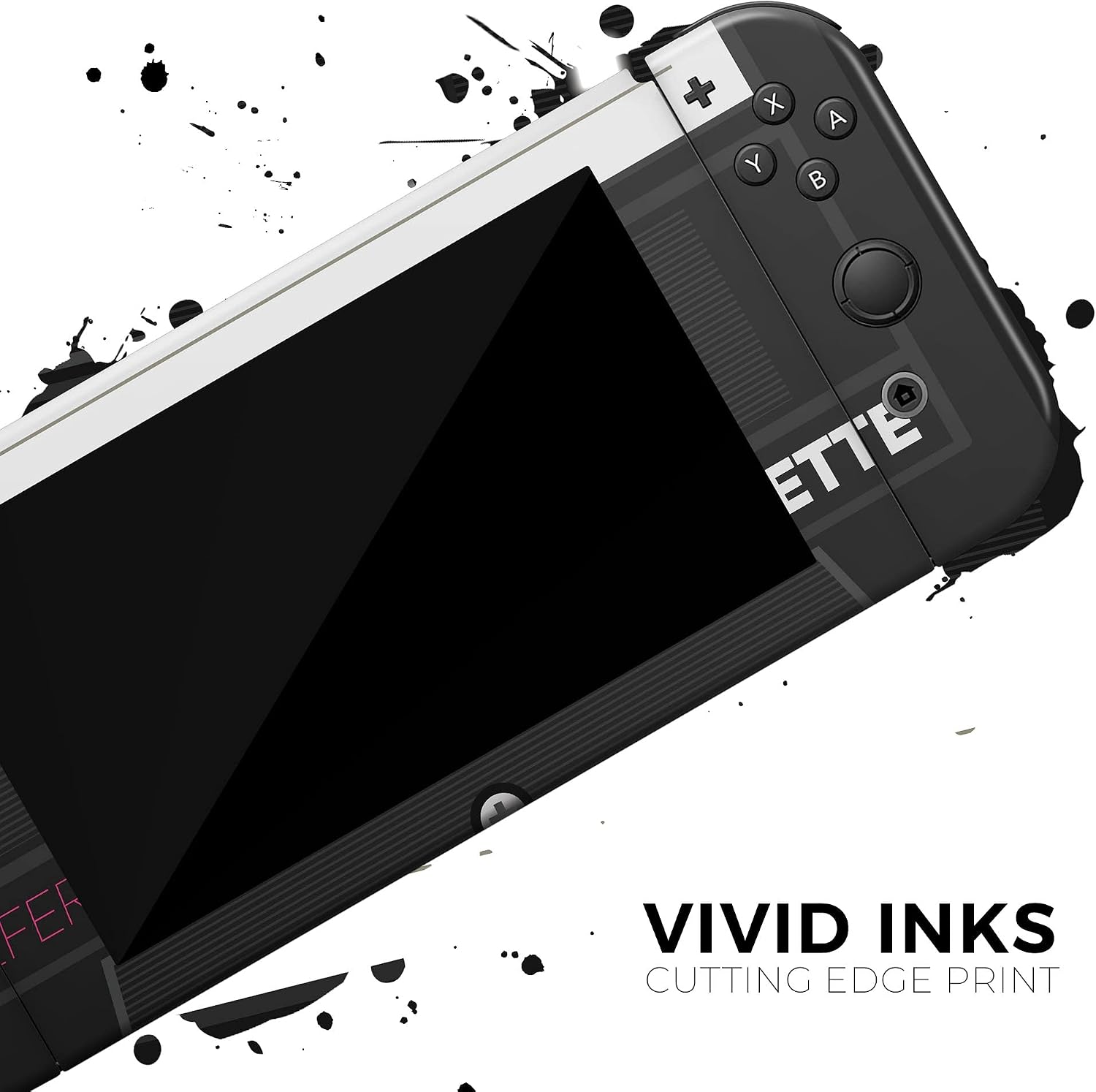 Design Skinz - Compatible with Nintendo Switch OLED Console + Joy-Con - Skin Decal Protective Scratch-Resistant Removable Vinyl Wrap Cover - Vintage Retro Audio Cassette Tape V3
