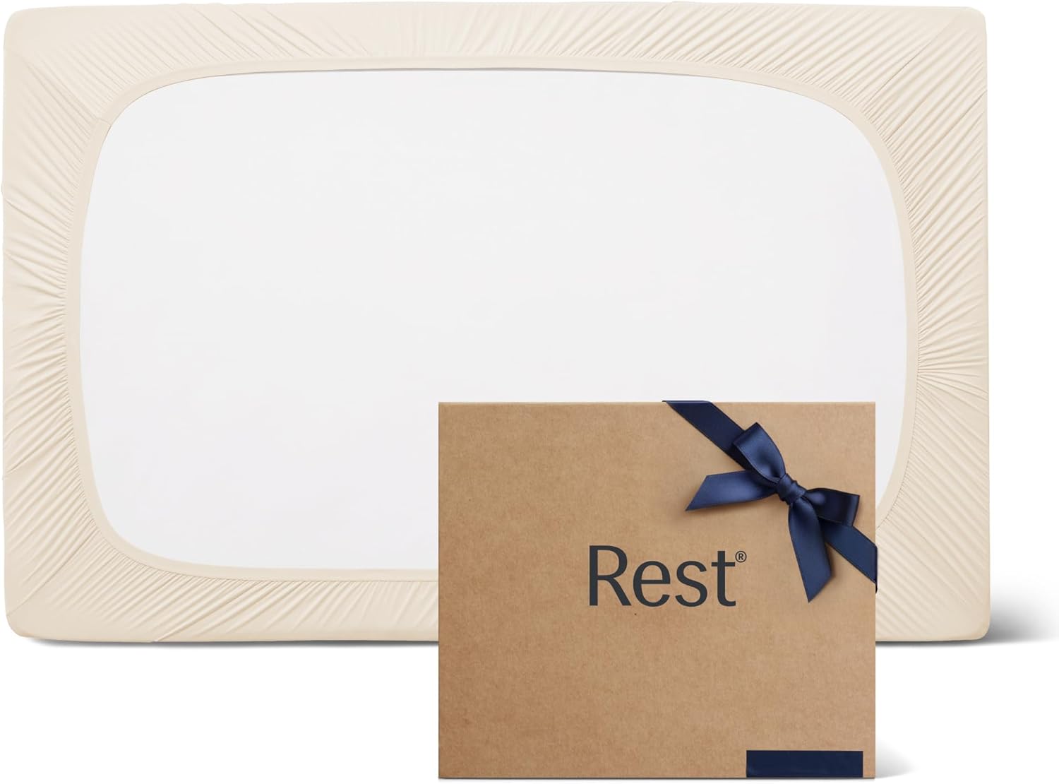 REST Evercool+ Fitted Sheet Twin Snow Ivory 13" Deep