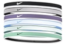 Printed Headbands/Silicone Strip Grips Hair and Keeps Band in Place - 6 Pack - Unisex
