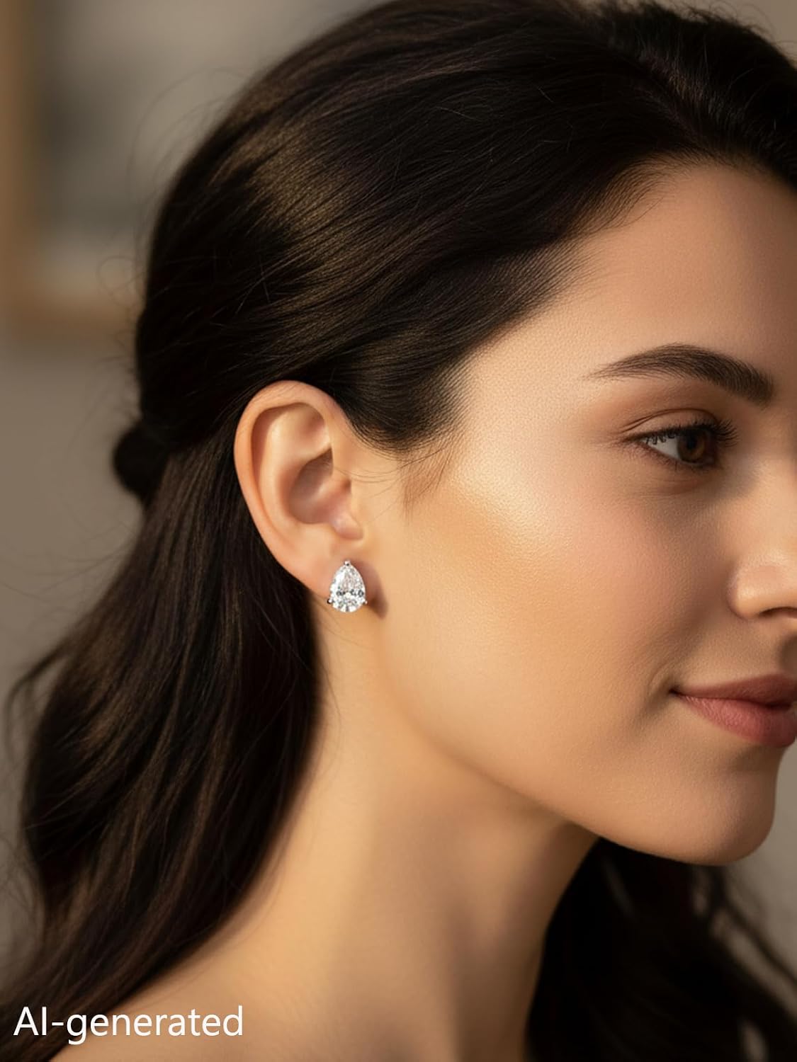 1.00/2.00 Carat Moissanite Sparkle Stud Earrings for Women, Oval Cut/Pear Cut/Radiant Cut, Solid 925 Sterling Silver Hypoallergenic, Birthday Valentines Anniversary Mother's Day Ideal Gift for Her