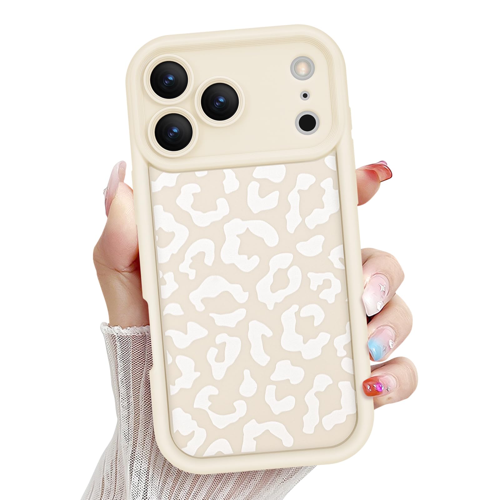 Newseego Case for iPhone 17 Pro Max, Aesthetic Leopard Print