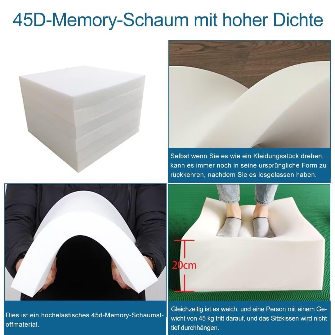 Cuscino Per Panca 80x30x3cm - Federa Lino Lavabile Con Base Antiscivolo Per Interni Ed Esterni - Foto 8