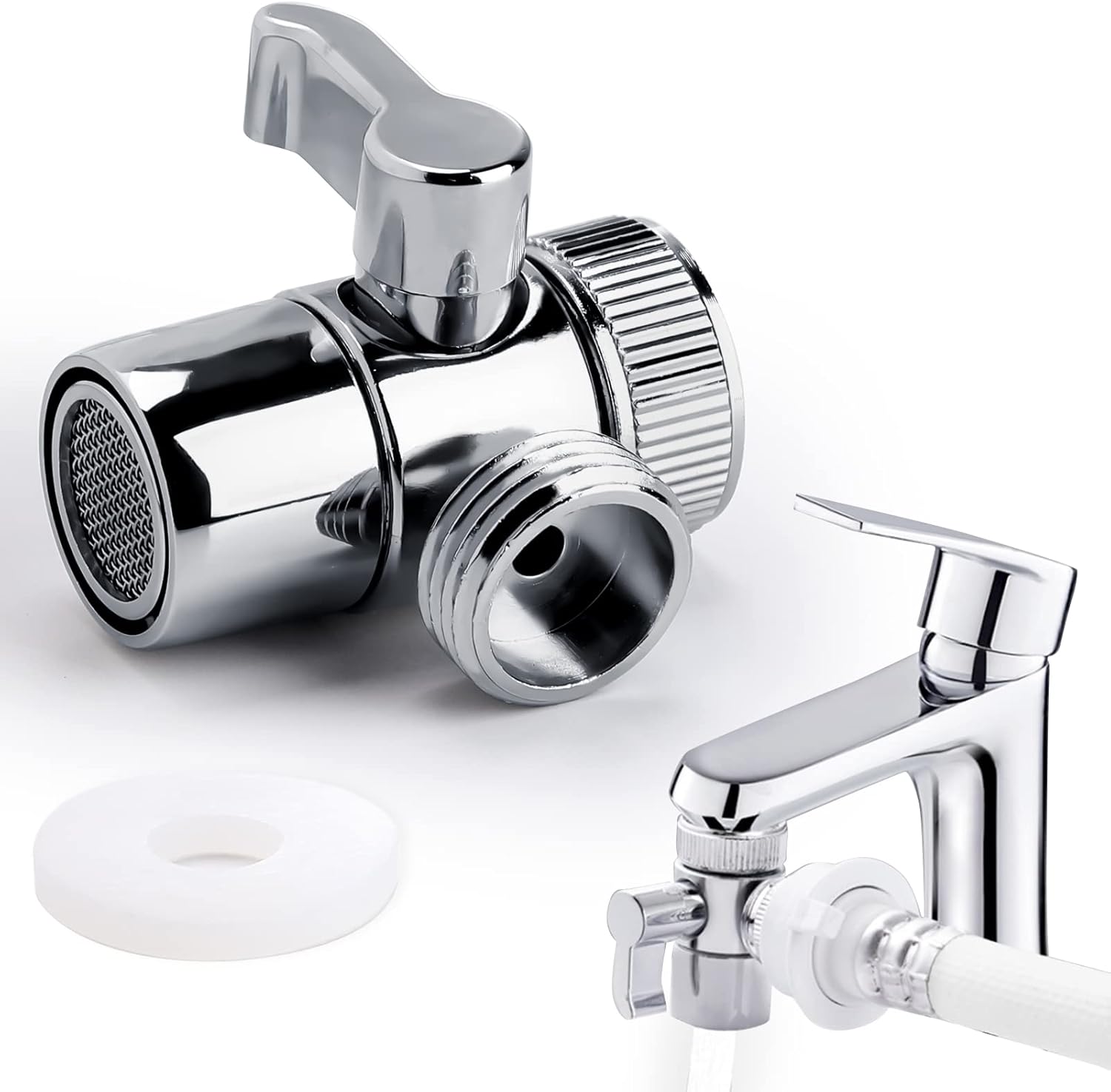 3 Way Shower Diverter Valve Kitchen Tap Bathroom Brass Diverter Sink