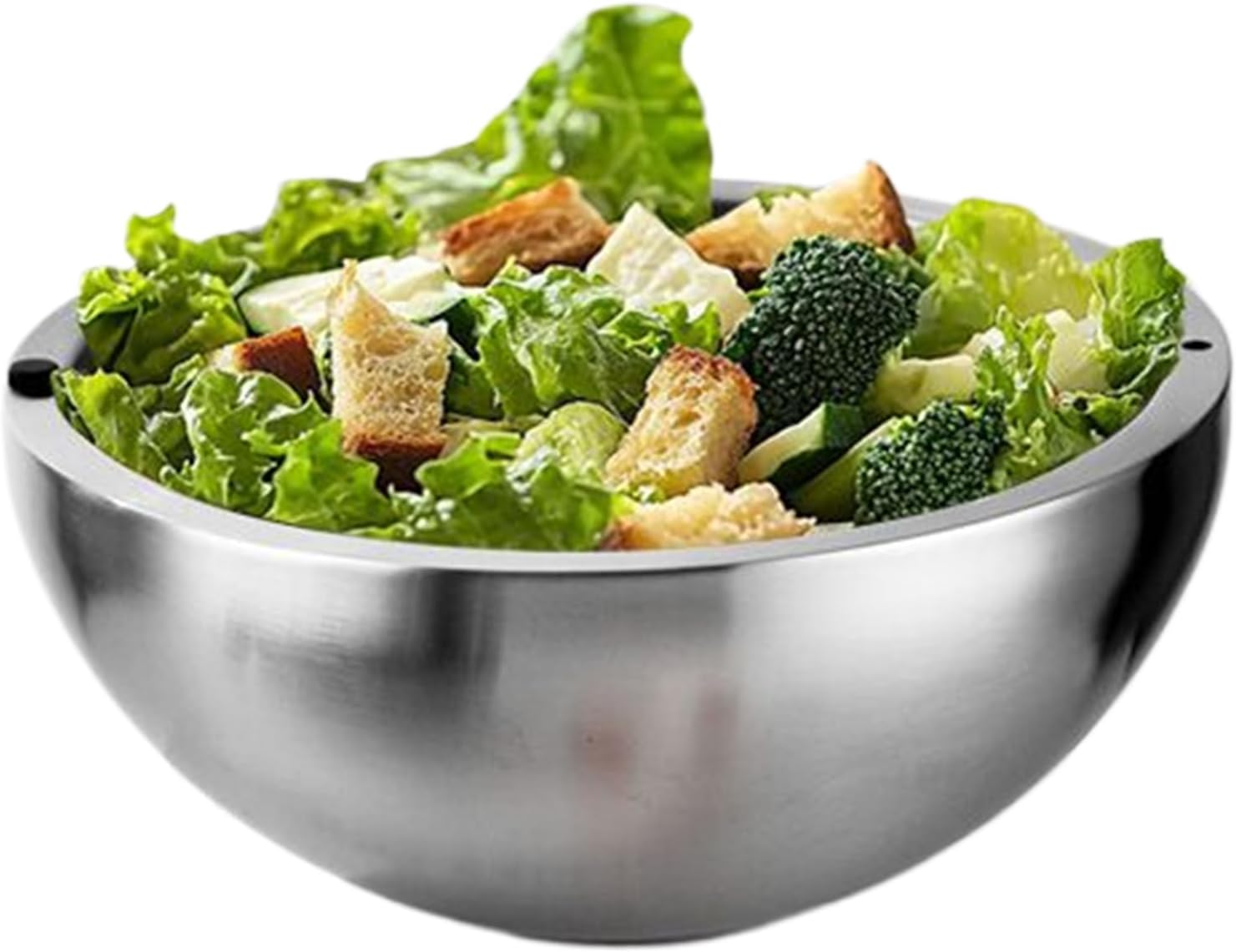 Chilled Serving Bowl,Insulated Large Capacity Container Tray,Dip Bowl Keep Food Hot Or Cold - for Guacamole Condiment Sauce Ice Cream Soup Fruit Picnic BBQ Camping Party Kitchen