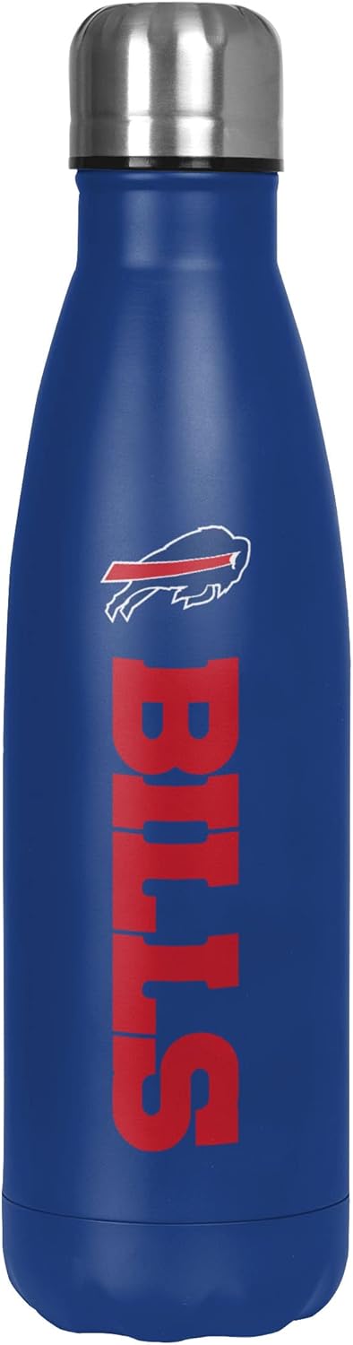 FOCO NFL unisex-adult NFL Team Logo Wordmark Chill Water Bottle