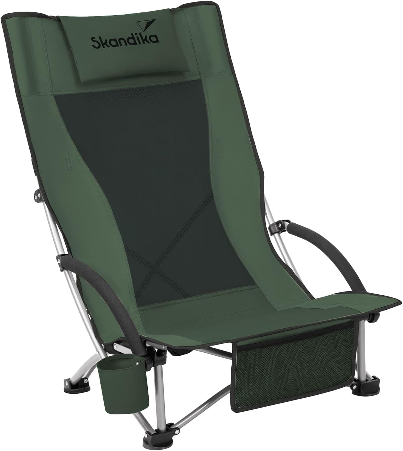 Sedia Spiaggia Pieghevole Skandika - Comoda E Compatta - Foto 11