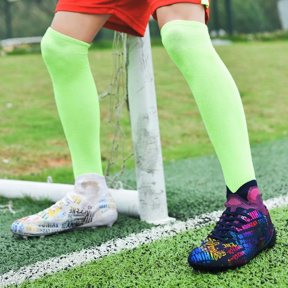 MAUGELY Men's Cleats Firm Ground Soccer Shoes Athletic Lightweight Running Outdoor Turf Comfortable Training Football Shoes - Image 6