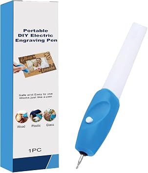 Electric Engraving Pen Tool - dy Rotary Etching Machine for Wood, Metal, Plastic, Glass, Handheld Carver, Handheld Carver for Personalized Gifts, Signature Board, Wood Art, Jewelry Design, Compact