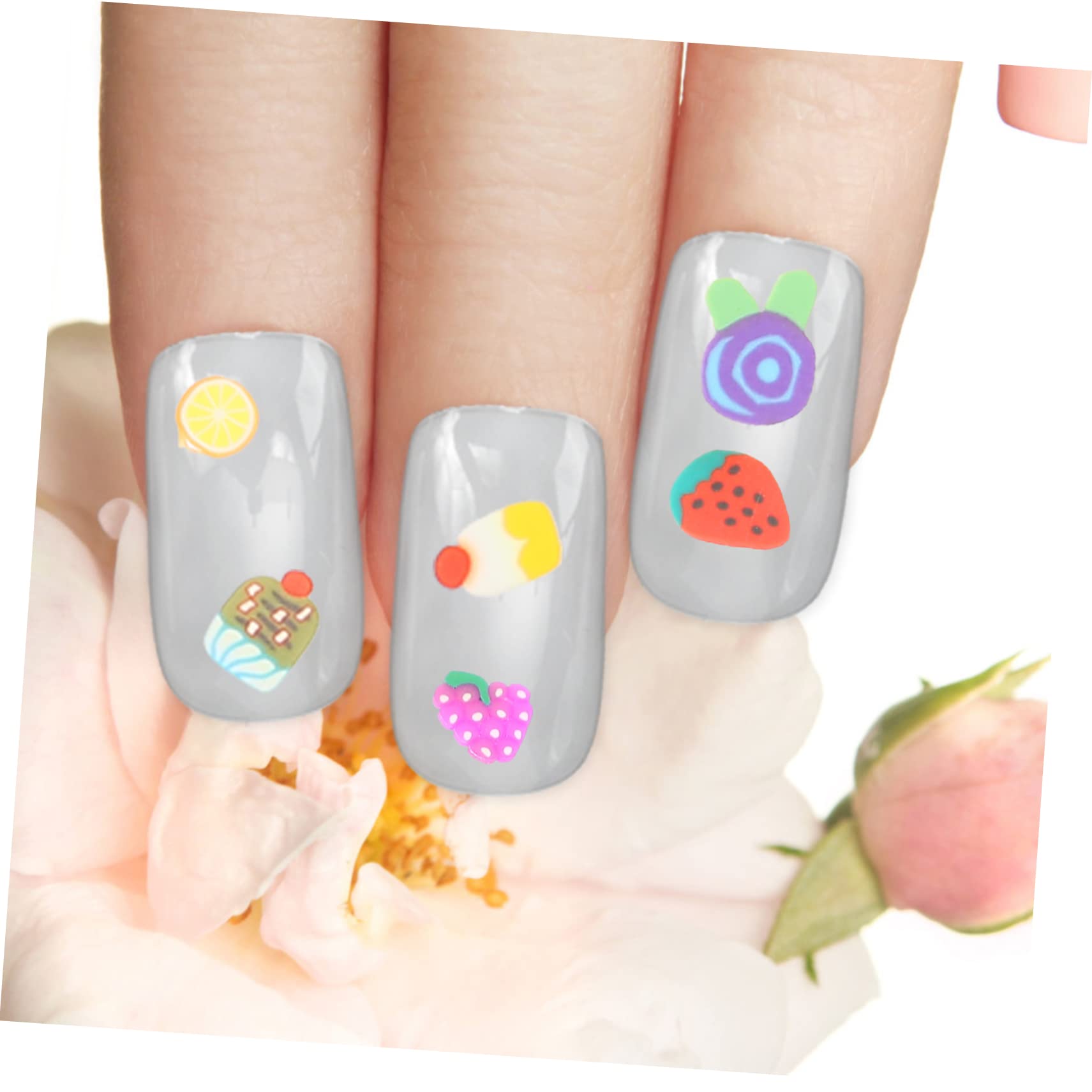 5 Set Ciondoli Per Unghie Frutta E Torta Decorazioni Per Nail Art Polimerica Accessori Creativi Misto Per Unghie E Gioielli 4000 Pezzi*5