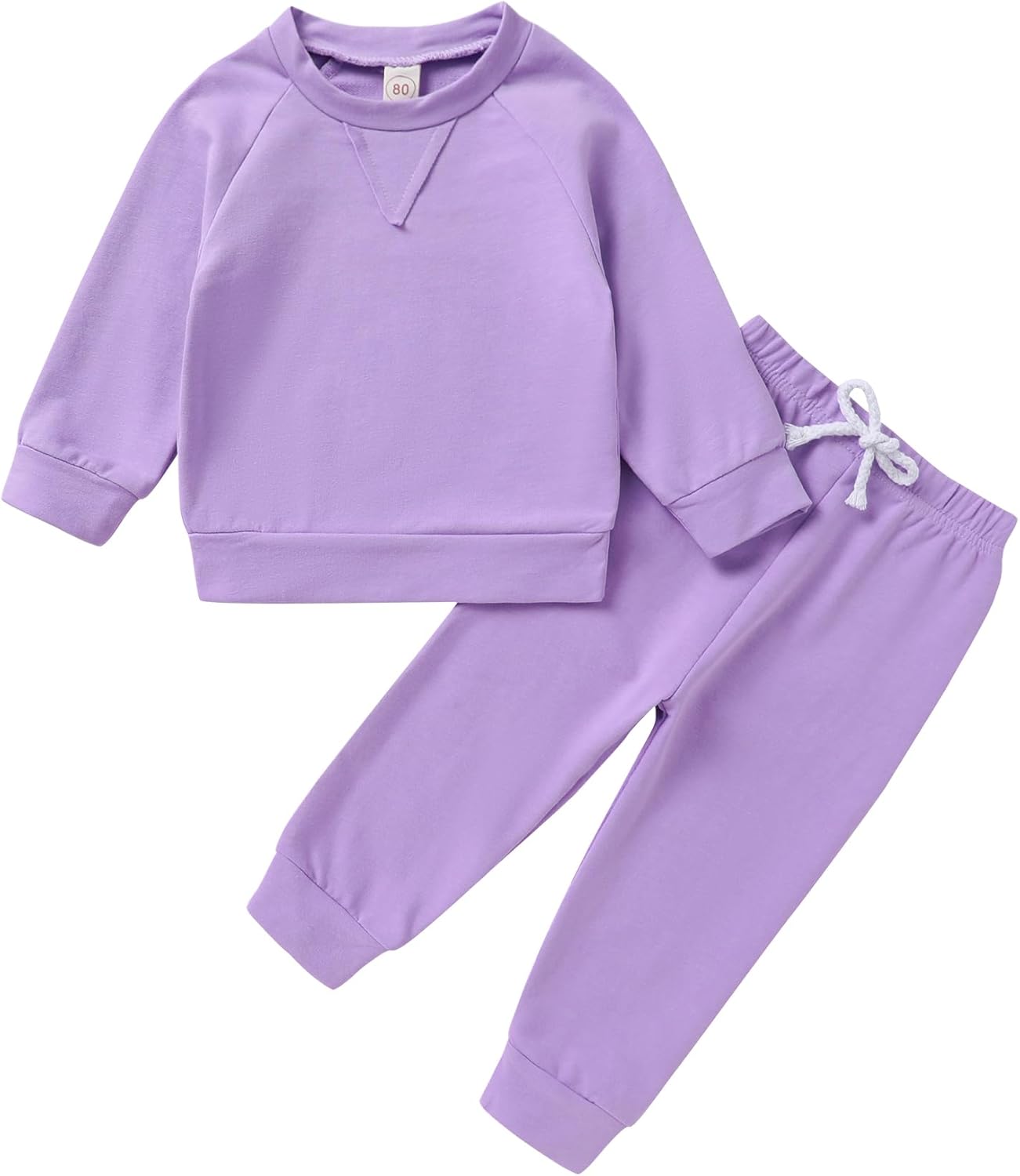 Happy Town Fall Outfits for Toddler Girl Boy Long Sleeve Top and Long Pants Set Toddler Sweatsuits