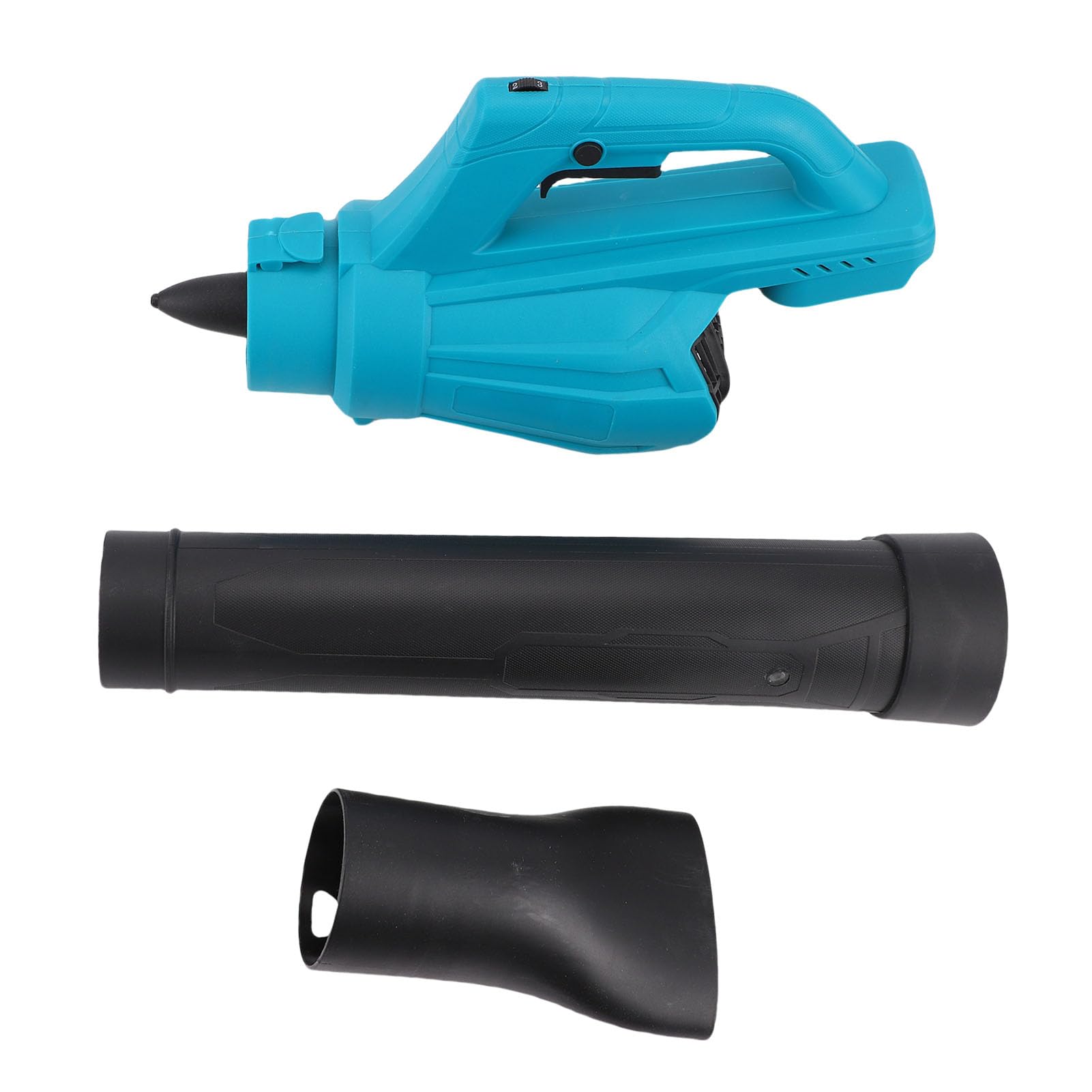 YWBL-WH Potente Soffiatore a Batteria 220 M/s, Soffiatore per Foglie Portatile a 6 velocità per Cortile, Garage, Strada, Impugnatura in Gomma Antivibrante